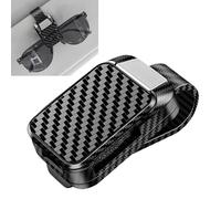 Genérico Carbon Fiber Glasses Holder - Sunglass Clip for Car Visor, Automotive visorOrganizer Clip for Driving, Sunglass Holder for Vehicle | Traveling Dad Gift, Father's Day Accessory, Birthday