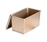 Genérico Carbon Steel Corrugated Bread Loaf Pan, Non-Stick Toast Baking Tray With Wavy Design, Long Bread Mold For Homemade Toast Cakes Desserts, Heavy Duty