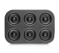 Genérico Carbon Steel Donut, 6 Hole Nonstick, Metal Baking Pan, Reusable Donut Pan for Bagel Bread Dessert Cake Pastry Muffin Home Apartment Restaurant Camping BBQ Birthday Party Holiday Kitchen