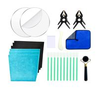 Genérico Card Care Cleaning Kit - 28 Pieces Grading Flattening Care Tool | Acrylic Maintenance Tools - Grading Restoration Supplies - The Surfaće Damage Recovery Set Is Ideal for Photocard Wallets
