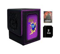 Genérico Card Deck Case for 100 Plus Cards, Large Capacity Storage Holder for Trading Cards Playing Game Nights, Collection Display Box for Bedroom Living Room Family Parties