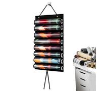 Genérico Card Game Mat Holder, 8-Mat Storage Organizer with Hook, Space-Saving Wall Mount Container For Bedroom, Dorm, RV, Living Room, Study, Picnic, Camping, Organized Game Setup, 21.06x15.55 In
