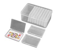 Genérico Card Holder Box Set - Transparent Organizer For Poker Cards Jewelry | 12-Piece Snap-Lock Sțořage Boxes | For Home, Travel, Sports Events, Business Trading