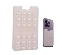Generico Card Holder - Silicona, Standard Size Mount Holder Convenient and Durable | Suction Cup Phone Wallet with Mirror and Card Storage, Mobile Cards Holders for phones, travel, office
