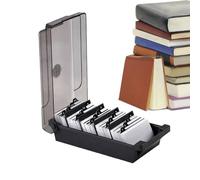 Genérico Card Organizer Case, Business Card Storage Casing Large Cards Holder For Desk, Cases Organizers with 500 Capacity, Tabs, 500 Standard, PP, 5.59x8.89cm