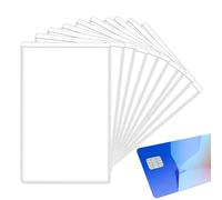 Genérico Card Protector Sleeves - 10-Pack PVC Waterproof Design, Multifunctional Protective Covers | Transportation Cards PVC Protector Teens Girls Youth Boys Men Exhibition ID Bus Cards