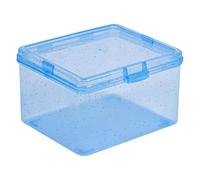 Genérico Card Storage Box | PP Material, 3.7in X 3.1in X 2.4in, Blue | Trading Card Case For Small Cards, Sleeves | Dustproof Organizer For Collectible Cards