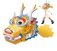 Generico Cardboard Toys - Dragon Toys | Playset Toys | Wearable Cardboard Dragon Toys, 3-D Dragon Cardboard Toy, Cardboard Dragon Costume, Wearable Cardboard Toys For Creative With Cardboard Dragons