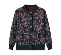 Genérico Cárdigans para Mujeres Mayores, Cárdigans para Señoras De Mediana Edad, Cárdigans Florales con Forro Polar De Jacquard, Ropa De Abuela, Suave, Cálida, Blusa Informal para Señora Mayo