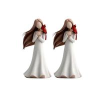 Genérico Cardinal Memorial,Remembrance Love and Serenity Figurine,Red Cardinal Decor,Hand-Painted Angel Figurine Gift,Home Decor Sculpted for Women Girl,Messenger Gifts (2 pcs)
