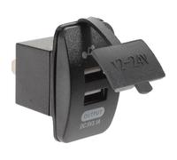 Genérico Cargador USB para Coche y Motocicleta 3.1a Cubierta y Luces LED Azules Portátil y Seguro para Usar Dondequiera Que Vayas