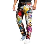 Genérico Cargo Pants Hombre,Pantalones Utilitarios Duraderos con MúLtiples Bolsillos CóModos para Trabajar Al Aire Libre Y Hacer Senderismo