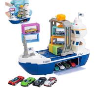 Genérico Cargo Ship Toy - Pretend Play Game with Race Car | Cargo Ship Toy