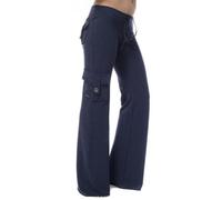 Genérico Cargo Yoga Pants Women Soft Wide Leg Plus Size Lounge Sports Trousers with 4 Pockets Cargos Y2k High Waisted Sweatpants (Blue,10XL)