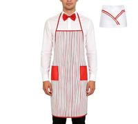 Generico Carnival Costume - Popcorn Waiter Outfit, Cosplay Dress Set, Theater Vendor Fancy Party Apparel Festival Celebration Clothing Role Play Character Suit | Event Entertainment for Birthday