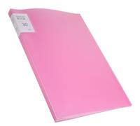 Genérico Carpeta para Portafolio de Obras de Arte A3 Transparente Rosa Archivador de 30 Fundas para Almacenamiento y Exhibición de Pinturas Protector Flexible Seguro para Estudiantes y