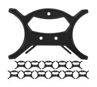 Genérico Carrete de Almacenamiento de Luces Navideñas Grande Asa, Organizador de Cables y Enrollador de Cuerda Negro Mediano, 12 Piezas para Gestión y Almacenamiento en Hogar y