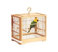 Generico Carrier de aves de viaje, jaula de transporte para parakeet con tirón de la bandeja, fácil de instalar Pet Bird Habitat for Macaws Sparrow Parakeet Conures Cockatiels