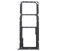 Generico Carrito bandeja alojamiento tray compatible con Realme C35 RMX3511 / NARZO 50A PRIME RMX3516 Porta tarjeta nano Sim1 + SIM 2 + ranura ranura ranura memoria Micro SD card (negro)