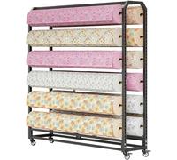 Genérico Carrito Grande Ajustable para Tela con Ruedas frenables, Expositor Comercial de películas Que cambian de Color para automóviles, solución de exhibición versátil, Ideal para Espacios comercia