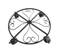 Genérico Carrito Para Plantas Con Ruedas, Soporte Móvil Para Macetas, Estructura Metálica Resistente Con Frenos Para Exterior E Interior Jardín Patio Terraza Macetas