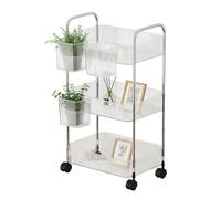 Generico Carritos con ruedas, porta aperitivos de acrílico multicapa, útiles giratorios con ruedas | móvil y práctico para cocina, baño, oficina, casa dormitorio de maquillaje