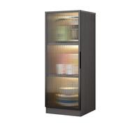 Genérico Carro De Almacenamiento Delgado De Aleación Aluminio,Estante De Almacenamiento Espacio Estrecho, Gabinete Organizador con Puerta Gabinete,for Lugares Estrechos(Color 2,30x32x101cm)