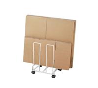 Genérico Carro De Cartón, Soporta hasta 5 Kg, Estantería Portátil con Ruedas, Ideal For El Hogar, Almacén, Tienda O Garaje.(White)