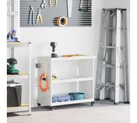 Genérico Carro de Herramientas con Estante Manual Blanco 75 x 35 x 73 cm,Bricolaje,Accesorios de Bricolaje,Organización y Almacenamiento de Herramientas,Armarios para herramientas-874540