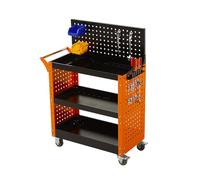 Genérico Carro de Herramientas for reparación de automóviles, Carro de Servicio for Garaje con asa, Organizador de Almacenamiento de 3 Niveles, for Garaje, almacén y Taller de reparación(Style 6)