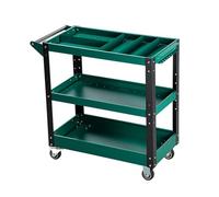 Genérico Carro de Herramientas Resistente de 3 Niveles, Carro de Servicio for Garaje con asa, Capacidad de Carga de 200 kg, for almacén y Taller.(Green,Style 2)