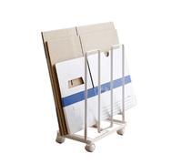 Genérico Carro Organizador Portátil con Ruedas For Cajas De Cartón, Soporta hasta 5 Kg, Ideal For El Hogar, Almacén, Tienda O Garaje.(White)