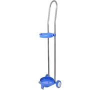 Genérico Carro para Cilindros de Acero, Estante de Almacenamiento de Gas, Tanques de pie, Carro para Tanque de oxígeno de Altura Ajustable con Ruedas silenciosas - Carro