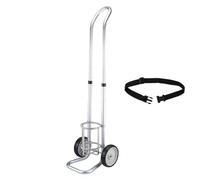 Genérico Carro para Cilindros de Acero, Estante de Almacenamiento de Gas, Tanques de pie, Carro portátil para Cilindros de oxígeno de Altura Ajustable, Carro médico lige