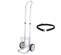 Genérico Carro para Cilindros de Acero, Estante de Almacenamiento de Gas, Tanques de pie, Carro portátil para Cilindros de oxígeno de Altura Ajustable, Carro médico lige