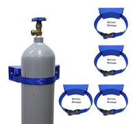 Genérico Carro para Cilindros de Acero, Estante de Almacenamiento de Gas, Tanques de pie, Estante para Cilindros de oxígeno, Paquete de 4 Correas y Soportes de Pared par