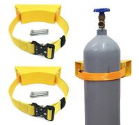 Genérico Carro para Cilindros de Acero, Estante de Almacenamiento de Gas, Tanques de pie, Estante para Cilindros de oxígeno, 2 Soportes de Pared industriales para cilind