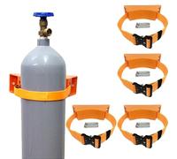 Genérico Carro para Cilindros de Gas, Estante de Acero para Almacenamiento de Gas, Soporte para Cilindros de oxígeno, Paquete de 4 Correas y Soportes para Botellas de ga