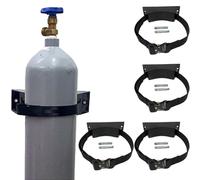 Genérico Carro para Cilindros de Gas, Estante de Acero para Almacenamiento de Gas, Soporte para Tanques de pie, Estante para Cilindros de oxígeno, Paquete de 4 Correas y