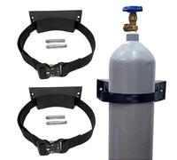 Genérico Carro para Cilindros de Gas, Estante de Acero para Almacenamiento de Gas, Tanques de pie, Estante para Cilindros de oxígeno, 2 Soportes de Pared industriales pa