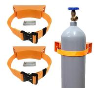 Genérico Carro para Cilindros de Gas, Estante de Acero para Almacenamiento de Gas, Tanques de pie, Estante para Cilindros de oxígeno, 2 Soportes de Pared para Cilindros