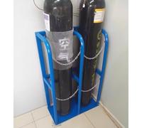 Genérico Carro para Cilindros, Estante de Acero para Almacenamiento de Gas, Tanques de pie, Estante para Cilindros de oxígeno, Estante para Cilindros de oxígeno de 100 c