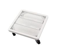 Genérico Carro para macetas Resistente con Ruedas, Carrito Grande para Mover Plantas de Interior/Exterior, Cesta Blanca de 40x40 cm para macetas, Soporte de jardín Duradero, Bandeja para Plantas de f