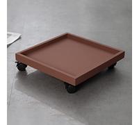 Genérico Carro para Plantas de Alta Resistencia con Ruedas con Bloqueo, Soporte rodante para macetas, Cesta Cuadrada para Plantas en Maceta, palé versátil para Plantas de Uso Interior/Exterior (Color