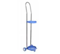 Genérico Carro portátil de Acero para Cilindros de oxígeno - Estantes Resistentes para Tanques de nitrógeno para Uso en fábricas y Laboratorios - Altura de 95 cm, fácil Movilidad y soluciones de Alma