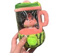 Genérico Carrot Blender Plush, Cute Carrots Juicer Plush with Hidden Zipper Storage & Keychain Clip, Creative Desk and Gift, For Kids Girl Playhouse Parentend Accessories Play Toys(Watermelon)