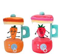 Genérico Carrot Blender Plush, Cute Carrots Juicer Plush with Hidden Zipper Storage & Keychain Clip, Creative Desk and Gift, For Kids Girl Playhouse Parentend Accessories Play Toys(2pcs E)