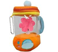Genérico Carrot Blender Plush, Cute Carrots Juicer Plush with Hidden Zipper Storage & Keychain Clip, Creative Desk and Gift, For Kids Girl Playhouse Parentend Accessories Play Toys(Little Flower)