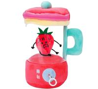 Genérico Carrot Blender Plush, Cute Carrots Juicer Plush with Hidden Zipper Storage & Keychain Clip, Creative Desk and Gift, For Kids Girl Playhouse Parentend Accessories Play Toys(Strawberry)