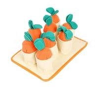 Genérico Carrot Snuffle Mat Dogs, Colorful Dog Digging Toy, Felt Pet Feeding Pad, 8.27x11.02x1.97 Inches Interactive Enrichment Toy, Home and Travel Playtime for Outdoor